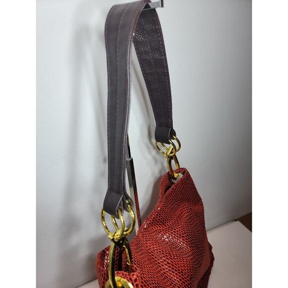 Womens Handbag Red Shoulder Strap Purse - Picture 6 of 6